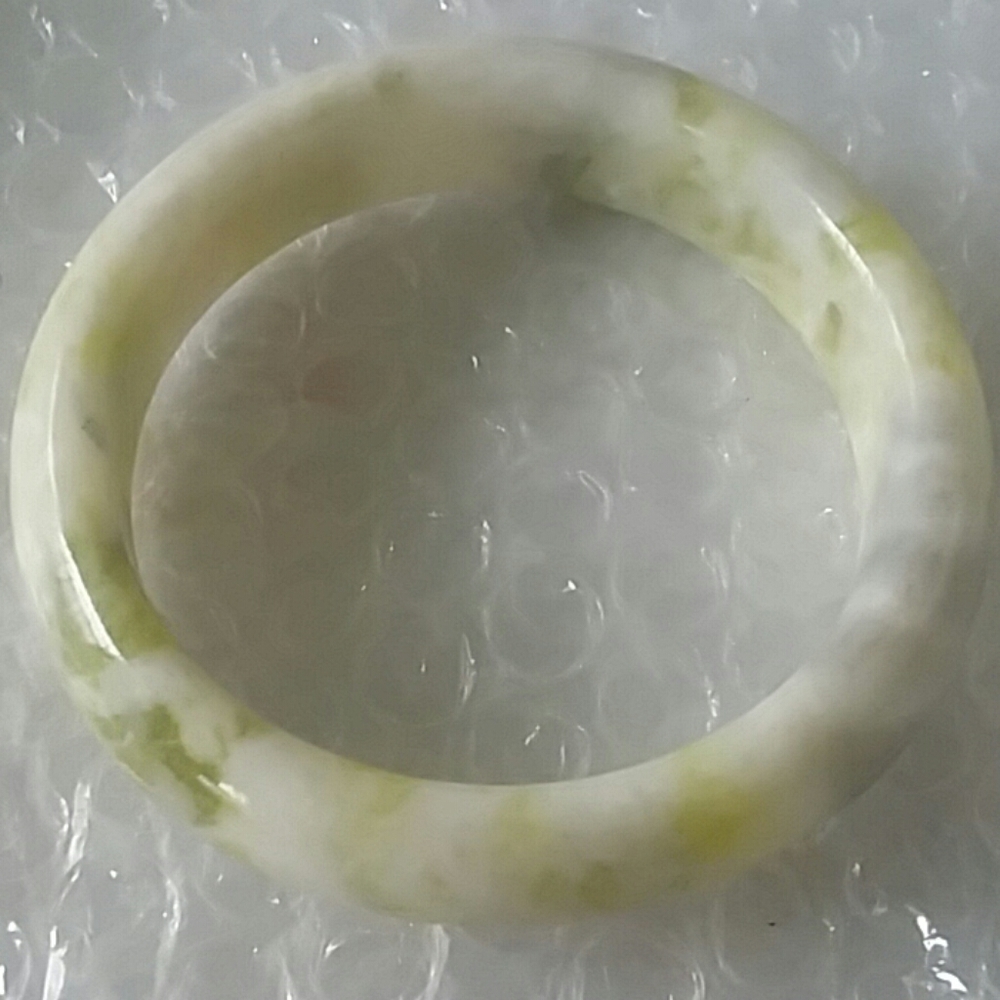 Green  jade gemstone bangle bracelet sale 1 day